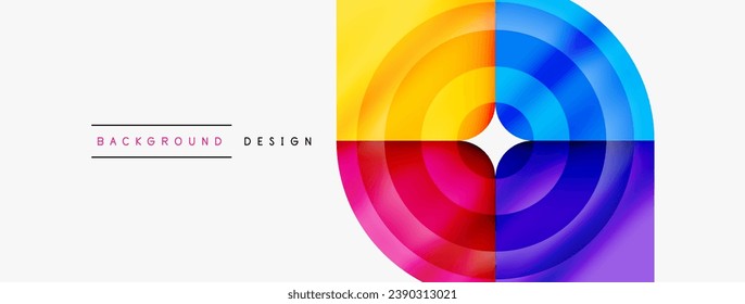 Circle abstract background. Wallpaper, banner, background, landing page, wall art, invitation, print, poster