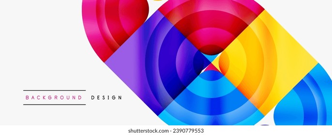 Circle abstract background. Wallpaper, banner, background, landing page, wall art, invitation, print, poster