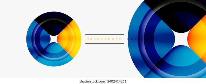 Circle abstract background. Wallpaper, banner, background, landing page, wall art, invitation, print, poster