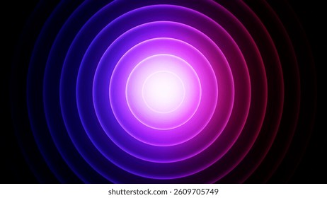 Circle abstract background.modern.minimalist background.Blue, purple, pink, green, yellow, red gradations.circle effect background. Bright and elegant glowing circle lines stacked together