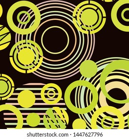 Circle abstract backgrounds. Colorful circles modern abstract composition. Geometric background.