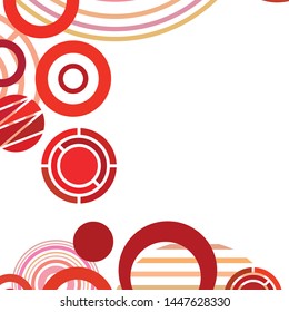 Circle abstract backgrounds. Colorful circles modern abstract composition. Geometric background.