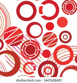 Circle abstract backgrounds. Colorful circles modern abstract composition. Geometric background.