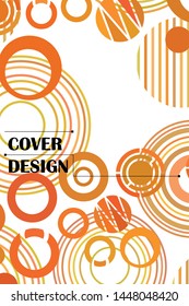 Circle abstract backgrounds. Colorful circles modern abstract composition. Geometric background.