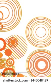 Circle abstract backgrounds. Colorful circles modern abstract composition. Geometric background.