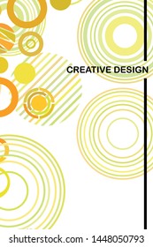 Circle abstract backgrounds. Colorful circles modern abstract composition. Geometric background.