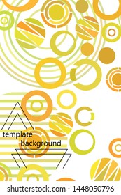 Circle abstract backgrounds. Colorful circles modern abstract composition. Geometric background.
