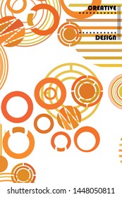 Circle abstract backgrounds. Colorful circles modern abstract composition. Geometric background.