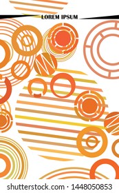 Circle abstract backgrounds. Colorful circles modern abstract composition. Geometric background.