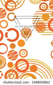 Circle abstract backgrounds. Colorful circles modern abstract composition. Geometric background.