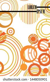 Circle abstract backgrounds. Colorful circles modern abstract composition. Geometric background.