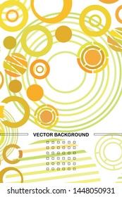 Circle abstract backgrounds. Colorful circles modern abstract composition. Geometric background.