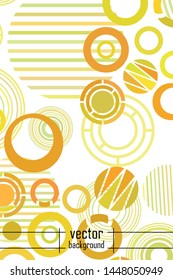 Circle abstract backgrounds. Colorful circles modern abstract composition. Geometric background.