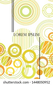 Circle abstract backgrounds. Colorful circles modern abstract composition. Geometric background.