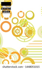 Circle abstract backgrounds. Colorful circles modern abstract composition. Geometric background.