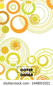Circle abstract backgrounds. Colorful circles modern abstract composition. Geometric background.
