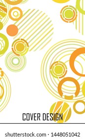 Circle abstract backgrounds. Colorful circles modern abstract composition. Geometric background.