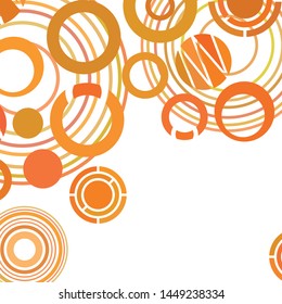 Circle abstract backgrounds. Colorful circles modern abstract composition. Geometric background.