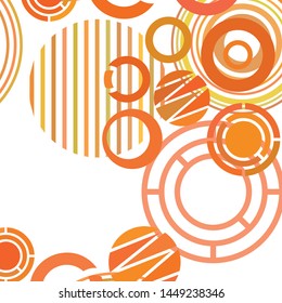 Circle abstract backgrounds. Colorful circles modern abstract composition. Geometric background.