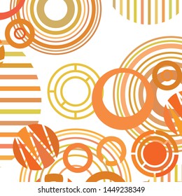 Circle abstract backgrounds. Colorful circles modern abstract composition. Geometric background.
