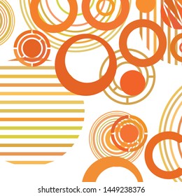 Circle abstract backgrounds. Colorful circles modern abstract composition. Geometric background.