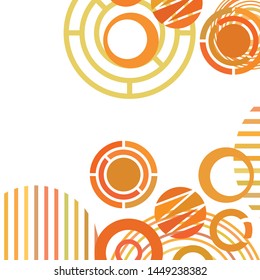 Circle abstract backgrounds. Colorful circles modern abstract composition. Geometric background.