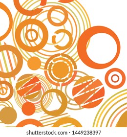 Circle abstract backgrounds. Colorful circles modern abstract composition. Geometric background.