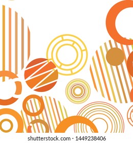 Circle abstract backgrounds. Colorful circles modern abstract composition. Geometric background.