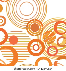 Circle abstract backgrounds. Colorful circles modern abstract composition. Geometric background.