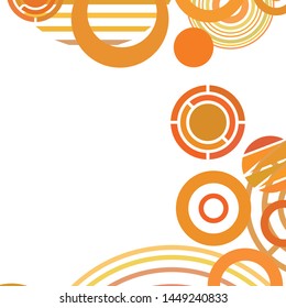 Circle abstract backgrounds. Colorful circles modern abstract composition. Geometric background.