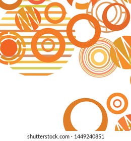 Circle abstract backgrounds. Colorful circles modern abstract composition. Geometric background.