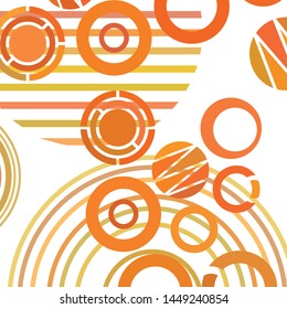 Circle abstract backgrounds. Colorful circles modern abstract composition. Geometric background.
