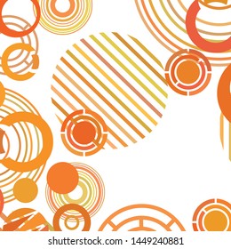 Circle abstract backgrounds. Colorful circles modern abstract composition. Geometric background.