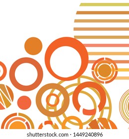 Circle abstract backgrounds. Colorful circles modern abstract composition. Geometric background.