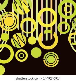 Circle abstract backgrounds. Colorful circles modern abstract composition. Geometric background.