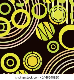 Circle abstract backgrounds. Colorful circles modern abstract composition. Geometric background.