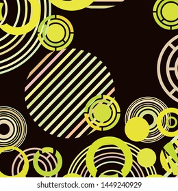 Circle abstract backgrounds. Colorful circles modern abstract composition. Geometric background.