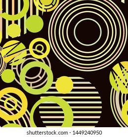 Circle abstract backgrounds. Colorful circles modern abstract composition. Geometric background.
