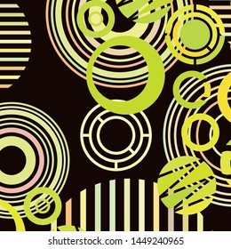 Circle abstract backgrounds. Colorful circles modern abstract composition. Geometric background.