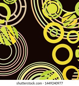 Circle abstract backgrounds. Colorful circles modern abstract composition. Geometric background.