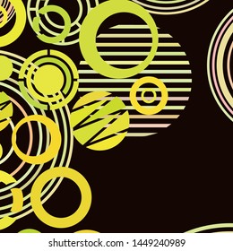 Circle abstract backgrounds. Colorful circles modern abstract composition. Geometric background.