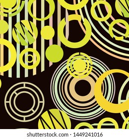 Circle abstract backgrounds. Colorful circles modern abstract composition. Geometric background.