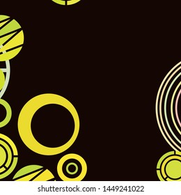 Circle abstract backgrounds. Colorful circles modern abstract composition. Geometric background.