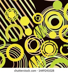 Circle abstract backgrounds. Colorful circles modern abstract composition. Geometric background.