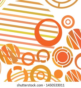Circle abstract backgrounds. Colorful circles modern abstract composition. Geometric background.