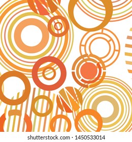 Circle abstract backgrounds. Colorful circles modern abstract composition. Geometric background.