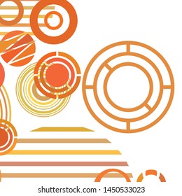 Circle abstract backgrounds. Colorful circles modern abstract composition. Geometric background.