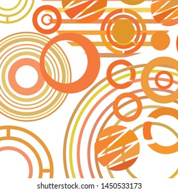 Circle abstract backgrounds. Colorful circles modern abstract composition. Geometric background.