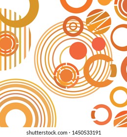 Circle abstract backgrounds. Colorful circles modern abstract composition. Geometric background.