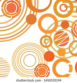 Circle abstract backgrounds. Colorful circles modern abstract composition. Geometric background.
